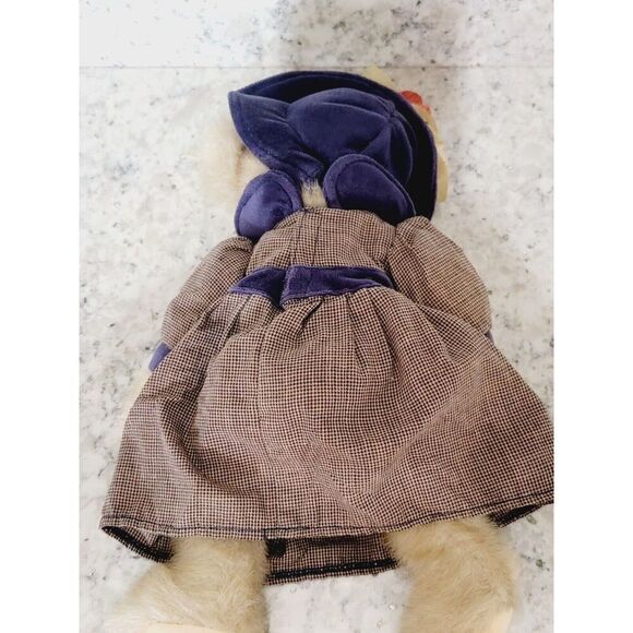 Jerry Elsner Velvet Treasures Mrs. Daley Stuffed Bear Vintage‎ Has Tag Has Spot. - Picture 7 of 13